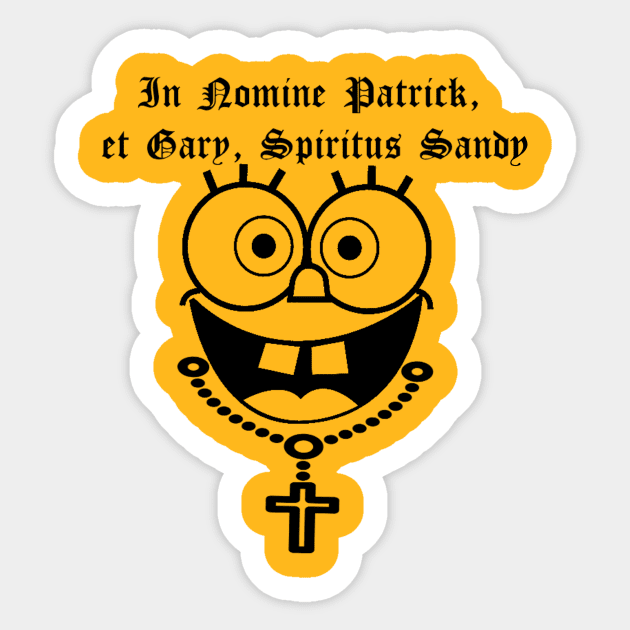 Spongedock Saints Sticker by TotallyTVNation